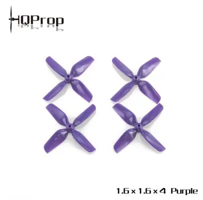 4-16pcs HQ HQPROP MWP Micro Whoop 1inch 40mm 1.6X1.6X4 -ABS 4-blades 1.5mm/1mm shaft DIA props Propellers Beta75 Mobula7