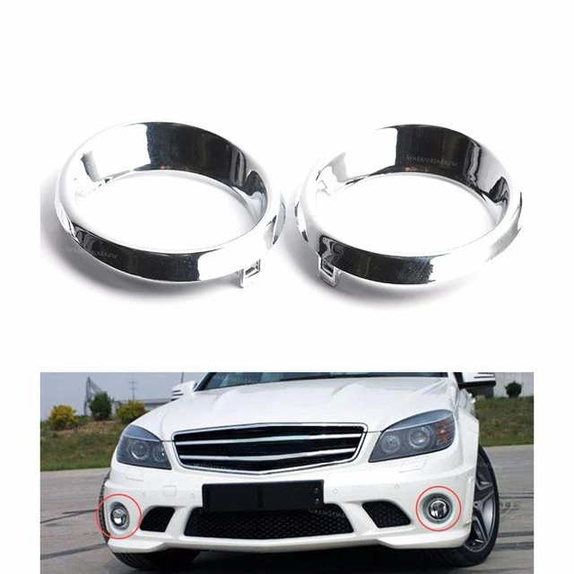 1Pc for 08-11 year Mercedes Benz C-Class W204 front fog lamp frame C63 fog lamp cover C280 electroplating ring C300