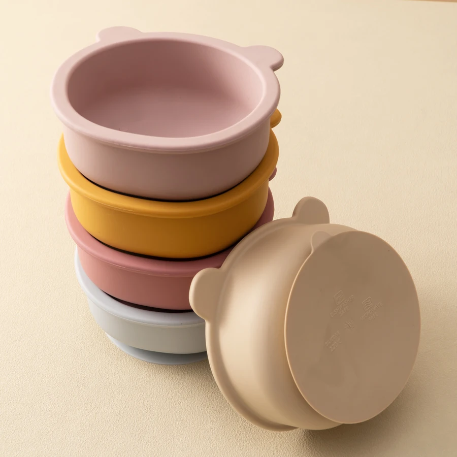 

1Pcs Silicone Sucker Bowl Feeding Tableware For Infant Kids Training Learning To Eat Bowls Toddler Dishes Plate Baby Stuff