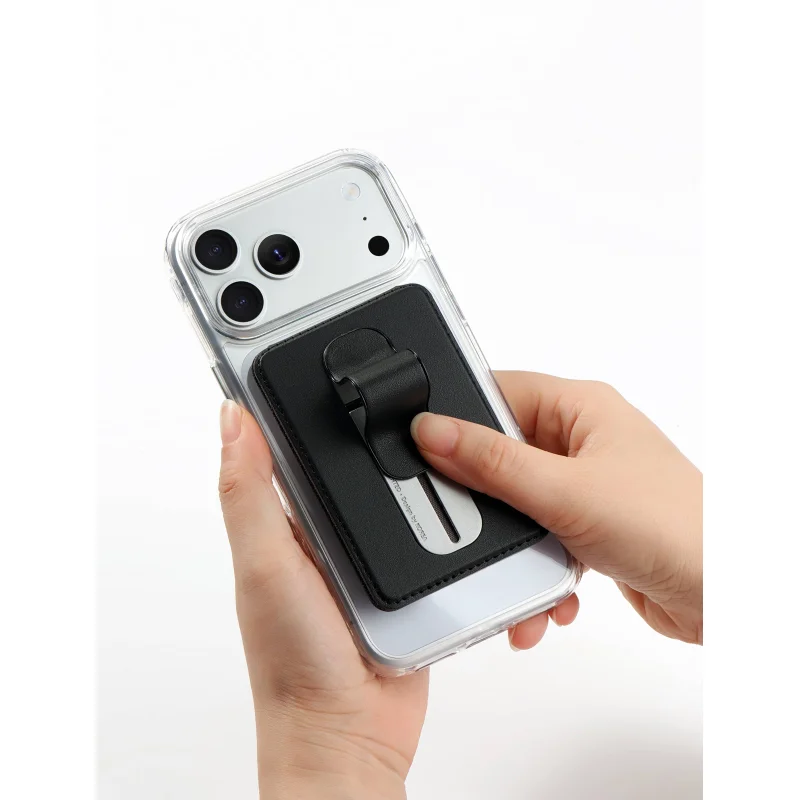 

Magnetic Card Holder PU Leather Wallet Case Universal Phone Card Pocket Cover For iphone 17 16 15 14 13 Pro Max and Android