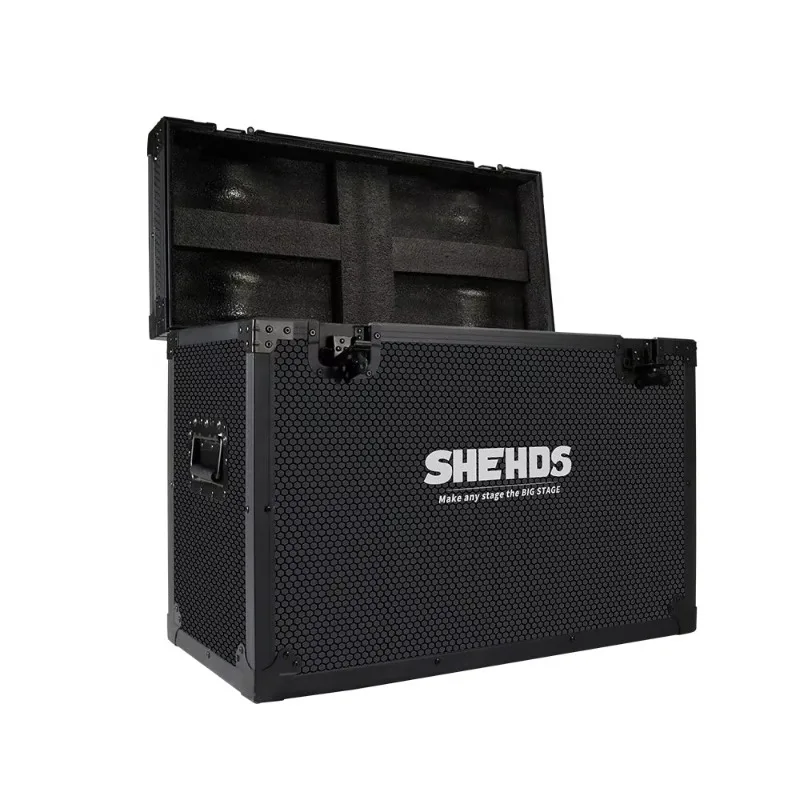 2 in 1 Flight Case for Shehds 19x15W LED RGBW Zoom Wash Moving Head Stage Light Flightcase
