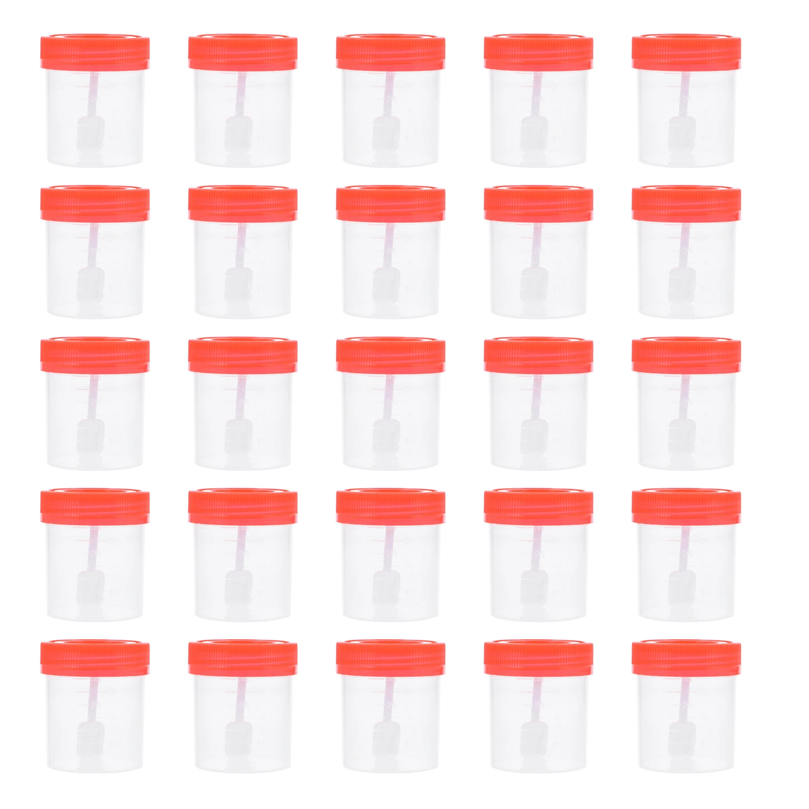 

25pcs Disposable Specimen Container for Urine Fecal Sputum Medical Testing Safe Leak Proof Sample Cups Plastic