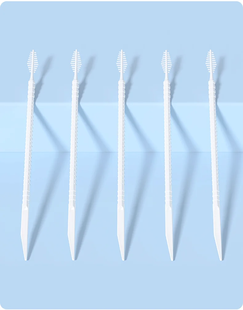 Super Dee 300 Stück/Set Doppelköpfige Zahnseide-Sticks Interdentalbürste Mundpflege Zahnhygiene Pflegestäbchen Einweg – Detail 13