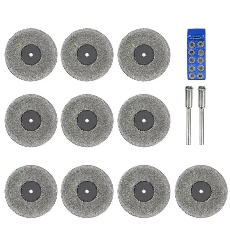 

AB41-Cutting Disc 10Pcs 40Mm Diamond Rotating Tool Disk Mini Circular Saw Blade For Wood Stone Plastic Glass