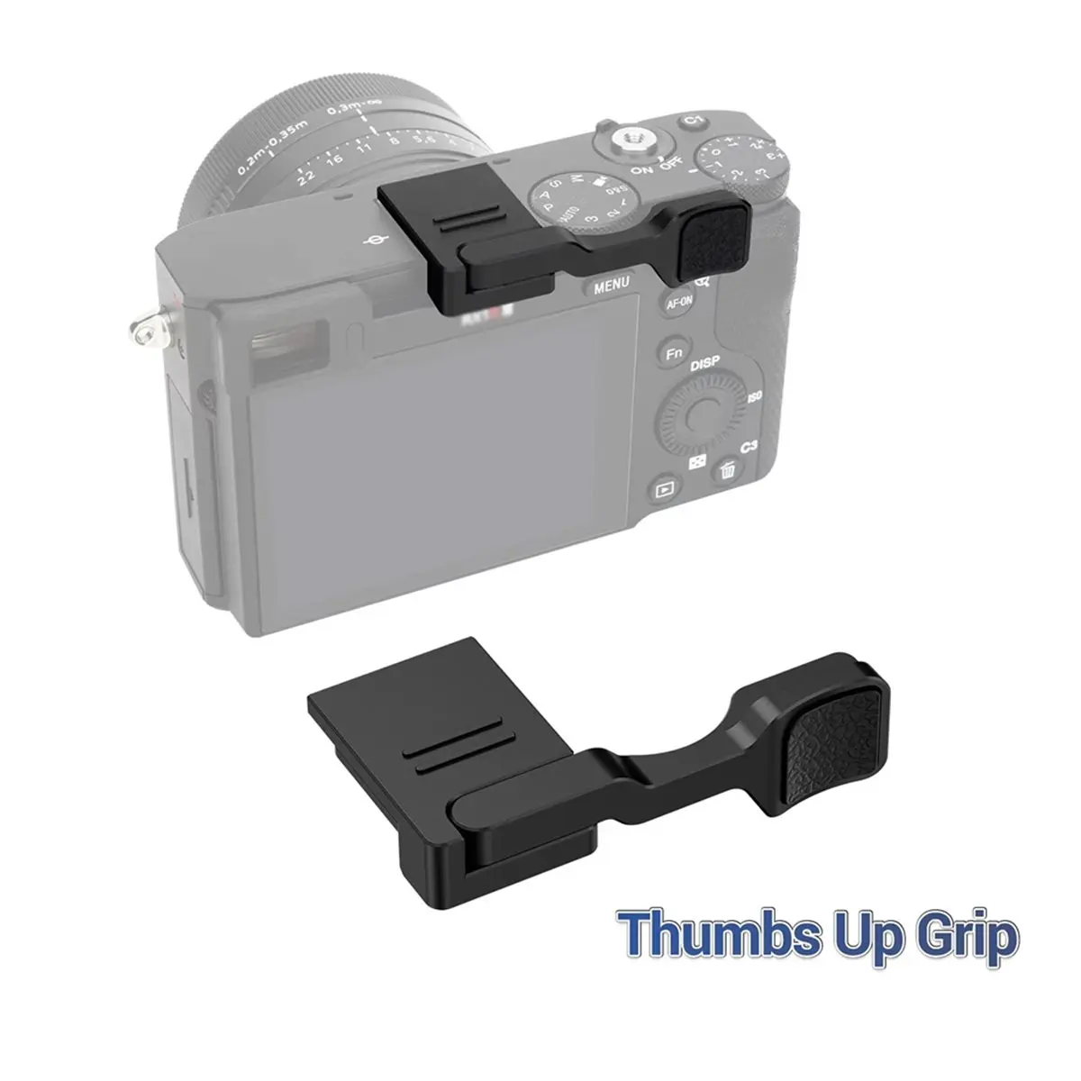 AT33 Metal Thumb Up Grip for Sony RX1R III RX1RIII RX1R3 DSC-RX1RM3 Camera Foldable Hot Shoe Thumb Rest Grip