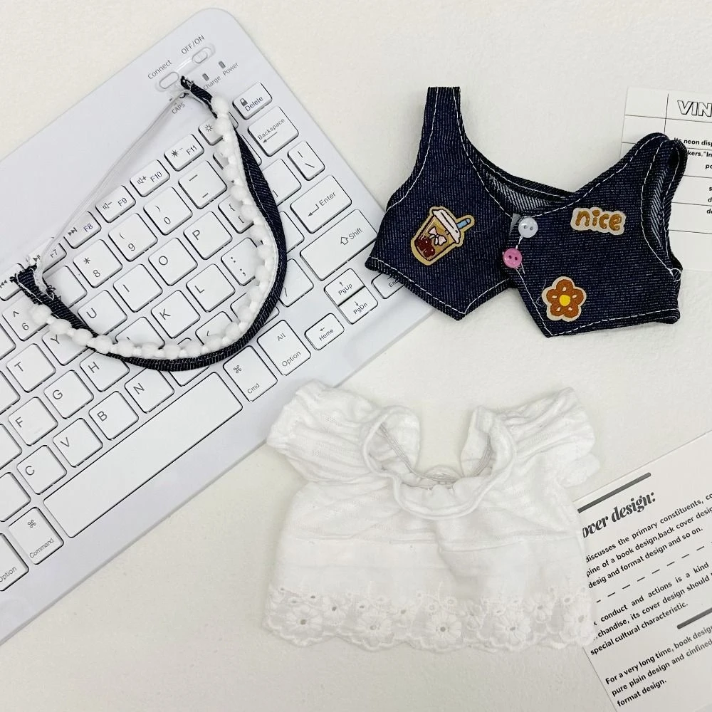 لوليتا 20 سنتيمتر ملابس الدمية القطنية فستان اكسسوارات دمية لوليتا فستان صغير القماش القطن دمية لوليتا الزي فستان