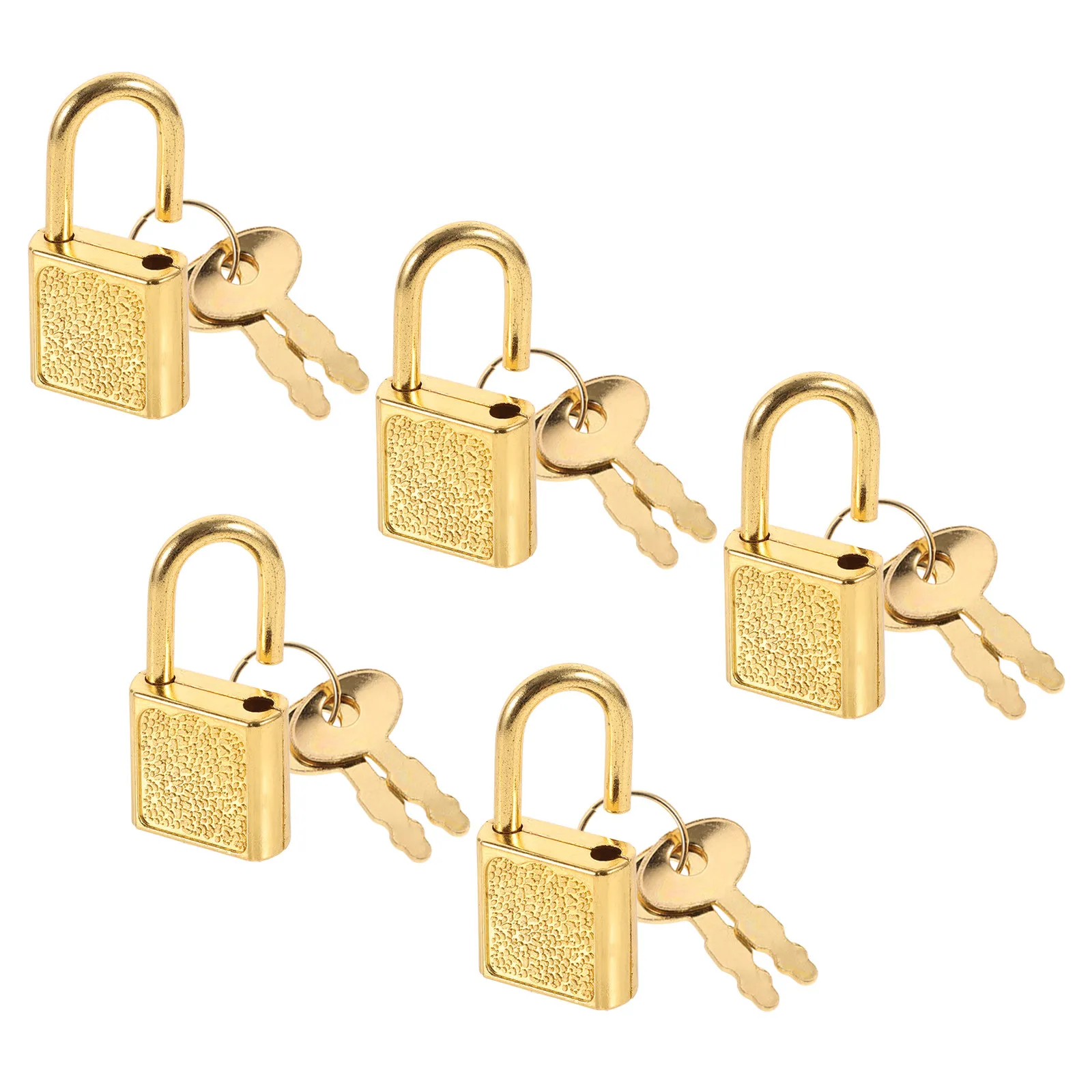 5Sets Mini Padlock Sets Style Lock and Key Kit for Wooden Boxes Jewelry Cases Cabinets Decorative Latch Vintage Buckle