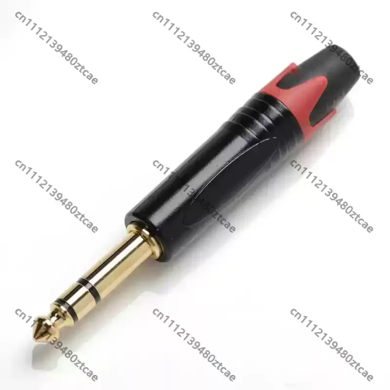 Pure Copper 6.35mm TRS Stereo Audio Plug 6.5mm Three Core Connector For Microphone Mixer Audio Connection
