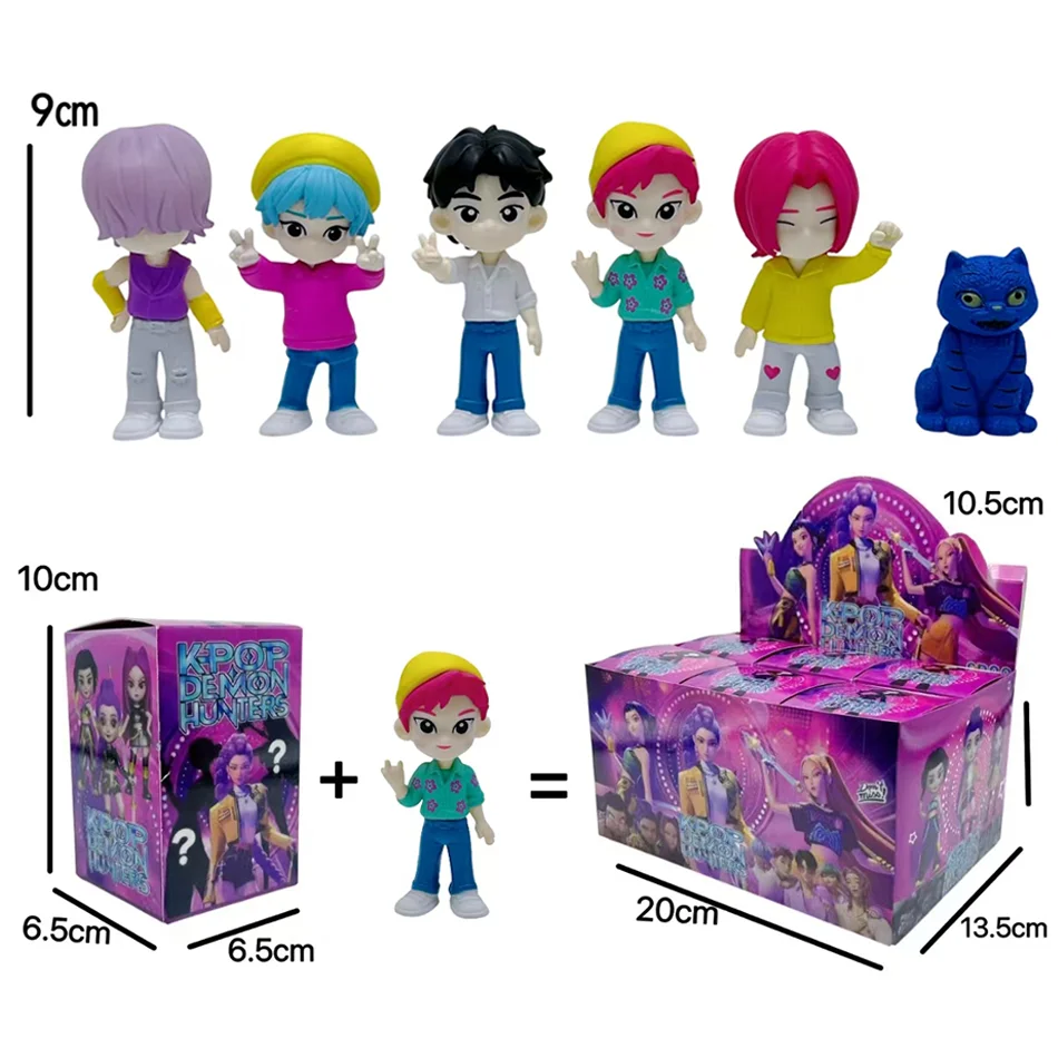 Caja ciega Kpop Devil Hunter, bolsa ciega divertida para desmontaje, estatua pequeña, periférica, decoración de escritorio, regalo para seguidores, 1-6 uds. ﻿