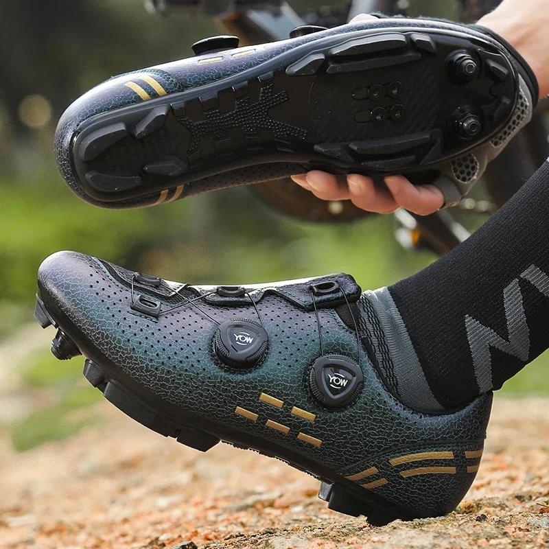 New Men Cycling Bike Unisex MTB Road Fashion Biking Sport Racing Sneakers Bicycle Speed Cleats Professional Rubber Flat Dirt
