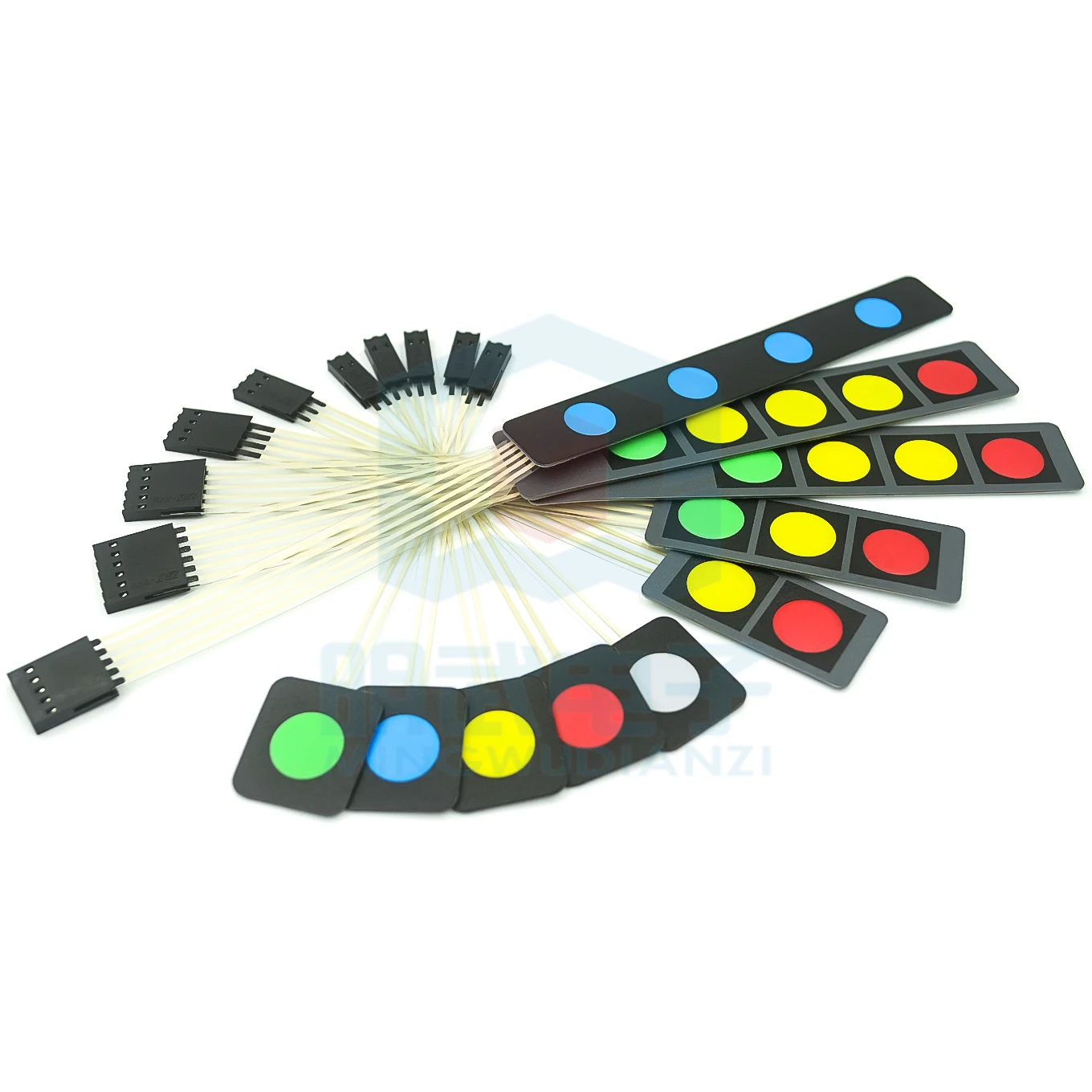 1 2 3 4 5-przyciskowy przełącznik membranowy Matrix Array Klawiatura Panel sterowania Pad Zestaw DIY do Arduino Smart Car