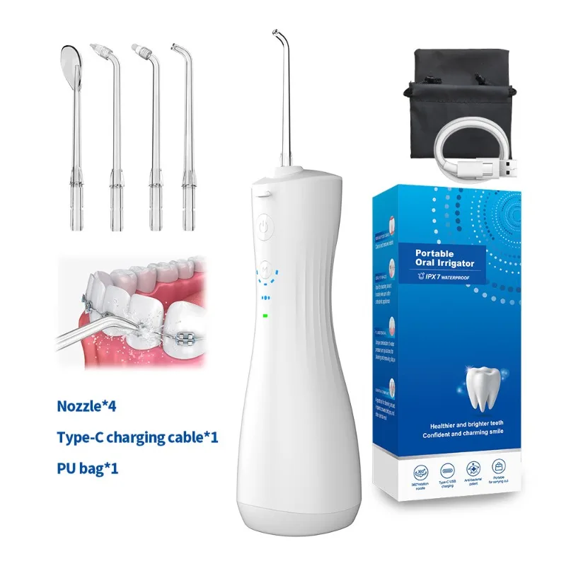 Spring Flush Water Electric Dental Flusher Wireless Portable Water Floss Household Oral Cleaning Dental Flusher