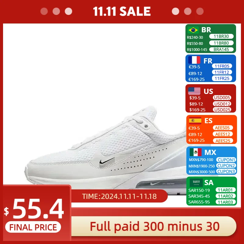 NIKE Air Max Pulse 'White' DR0453-101 Retros Walking Running Sports Shoes Men Sneakers Women Christmas Birthday Gifts School