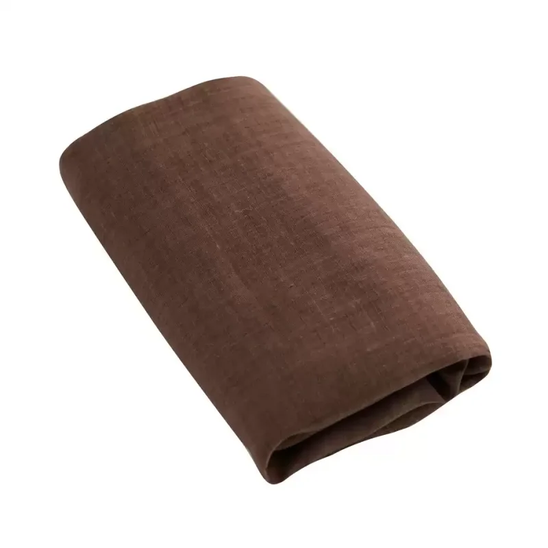 

100% ramie fabric, light brown color used for making dresses, shirts, cheongsams, and DIY fabrics