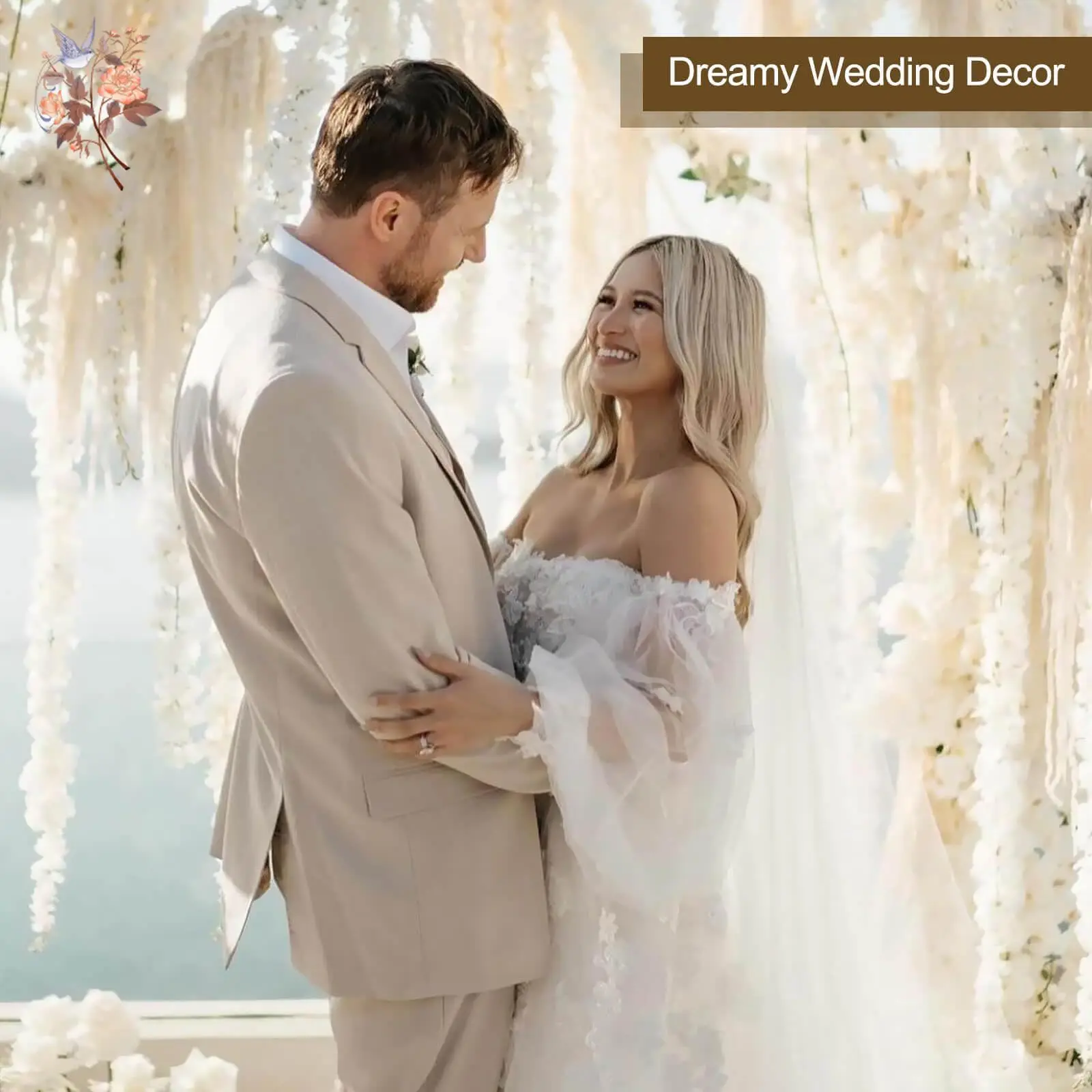 2/5 قطعة زهور أمارانثوس المحفوظة الحقيقية الأبيض المجففة الوستارية معلقة الزهور ترتيب الجدار قوس الزفاف ديكور المنزل زينة عيد الميلاد