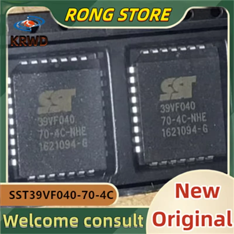 

2PCS SST39VF040-70-4C-NHE New and Original Chip IC SST39VF040-70-4C SST39VF040 Memory chips PLCC32