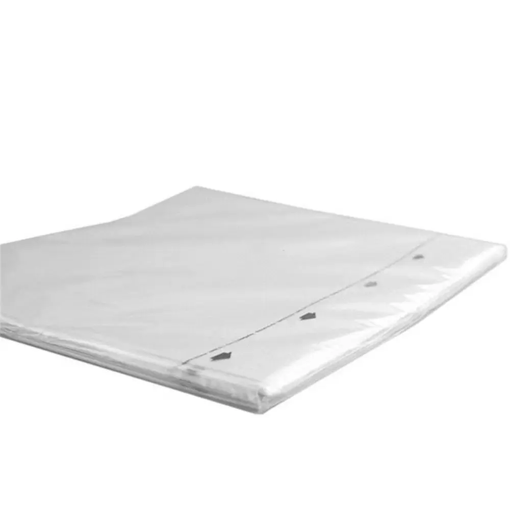 Praktische 12-Zoll-Vinyl-Schallplattenhüllen Weiße Wiederverschließbare LP-Vinyl-Plattenabdeckungen Aufbewahrungstaschen für Schallplatten