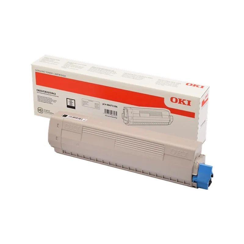 OKI C823/C833/C843 black Original Toner cartridge-46471104 46471104 tintasycartuchos.com