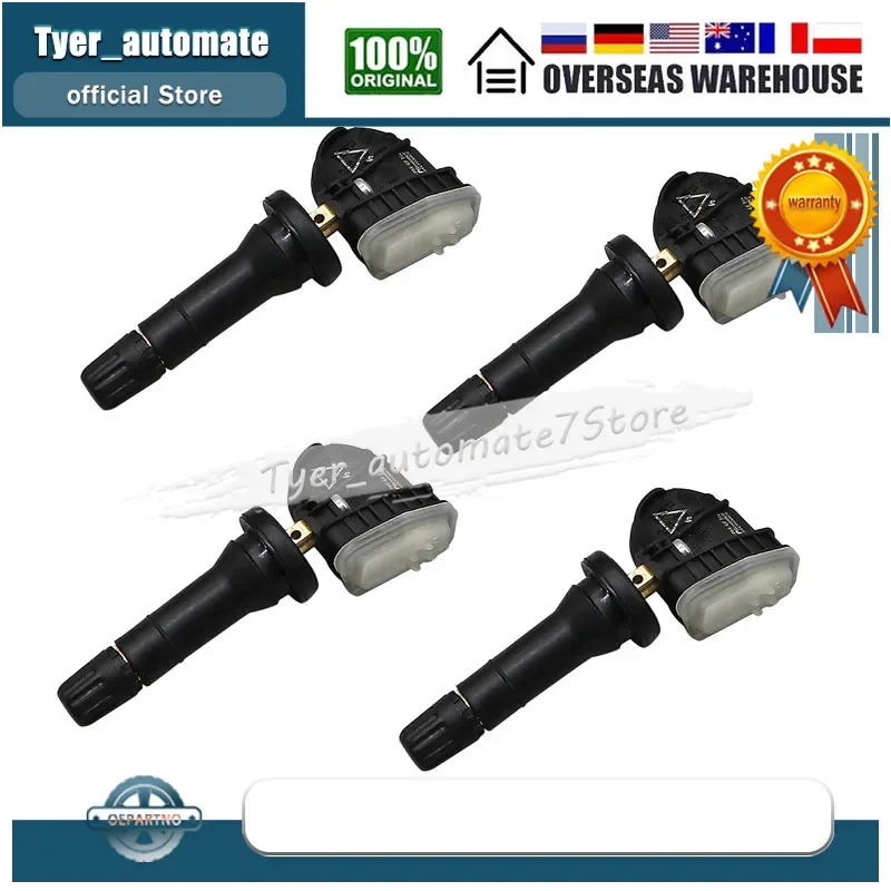 4X For Opel Ampera-E Antara (L-A) Karl Mokka (J-A) Vauxhall Viva Cadillac CT6 TPMS Sensor 433Mhz 13522629 13540602 13544442