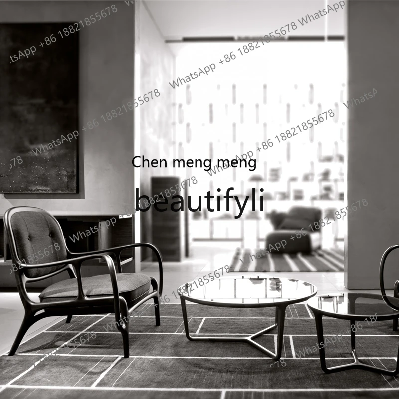 X 원목 싱글 암체어 거실 발코니 레저 의자 홈스테이