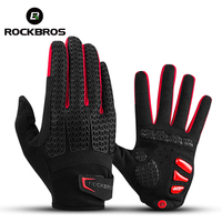 ROCKBROS GEL Silicone Cycling Gloves Warm Fleece Full Finger Touch Screen MTB Road Bike Gloves Motorcycle Winter Bike Accessorie