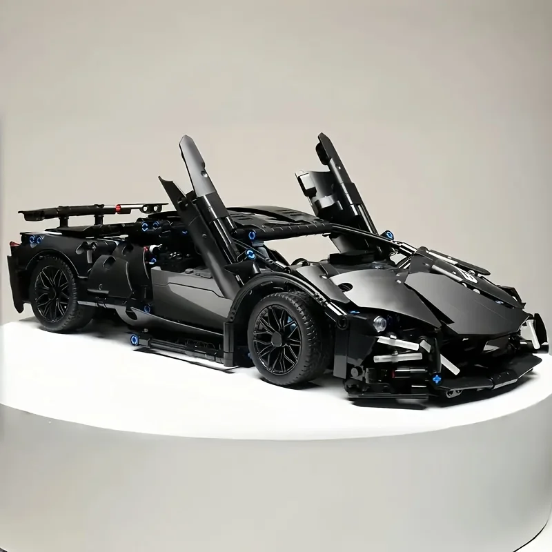 Technical Racing Sport Car Model Building Blocks technic adults 1:14 DIY Supercar Brick Puzzle Toys Kid Adult Gift（1280+granule）