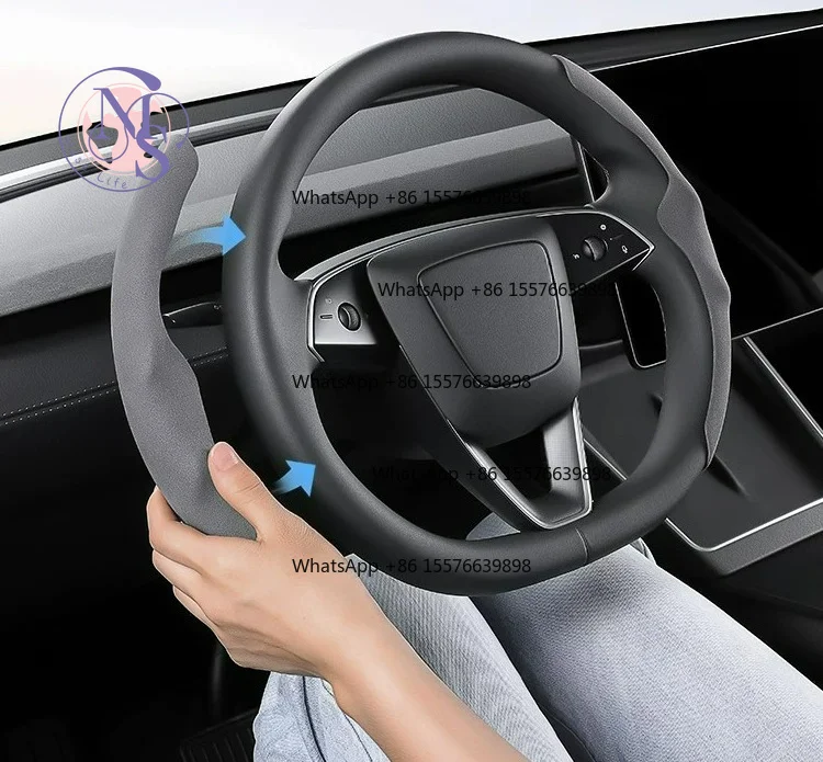 Steering Wheel Cover, Vehicle Interior Decor Protective Sleeve, Car Modification Accessories