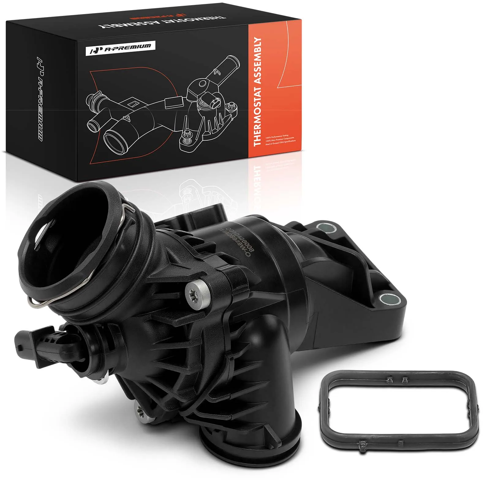 A-Premium Engine Coolant Thermostat Housing Assembly for Mercedes-Benz C400 2015 C43 AMG 2017-2022 C450 AMG 2016 E400 2014-2018