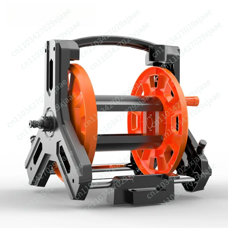 Water Pipe Storage Cart, Folding Hose, Car Wash, Faucet, Garden Watering, High Pressure Hand Push Water Pipe Cart