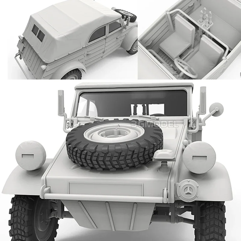 VS-016 Pkw. K1 Kübelwagen Type 82  (Eastern Front) 1/35 Assemble Model Kit MENG