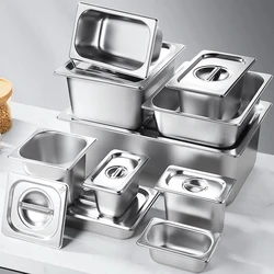 Stainless steel square tank box with cover spice jars basin Rectangle tray basin restaurant milk tea shop seasoning box with lid