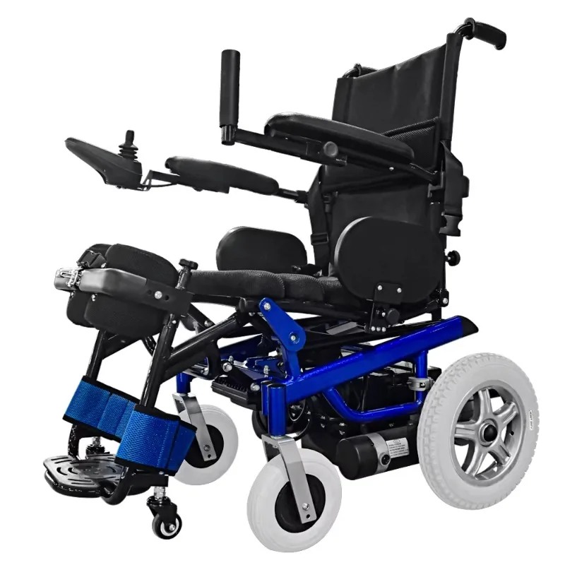 

Stand up Electric Wheelchair Flip up Armrest with Comfortable Safety Legrest Belt