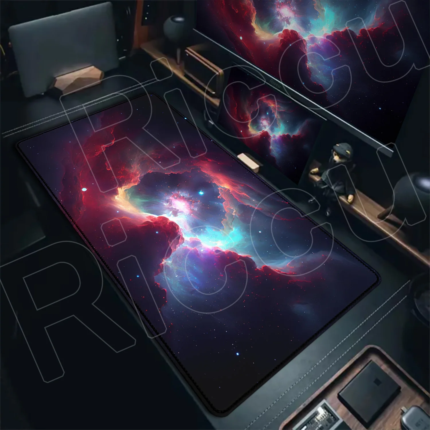 Gaming Mousepad Natural Rubber Antislip Soft KeyboardPad Big Persian Carpet Mouse Pad Office Desk Accessories Computer Mouse Mat