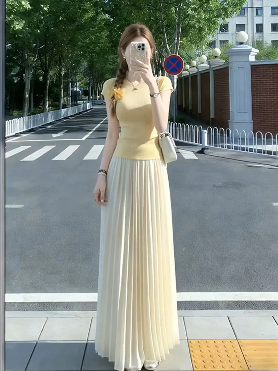 

Уникальный красивый комплект с юбкой в нежном стиле, стильный летний наряд, удобный хлопковый материал, футболка с круглым вырезом и короткими рукавами