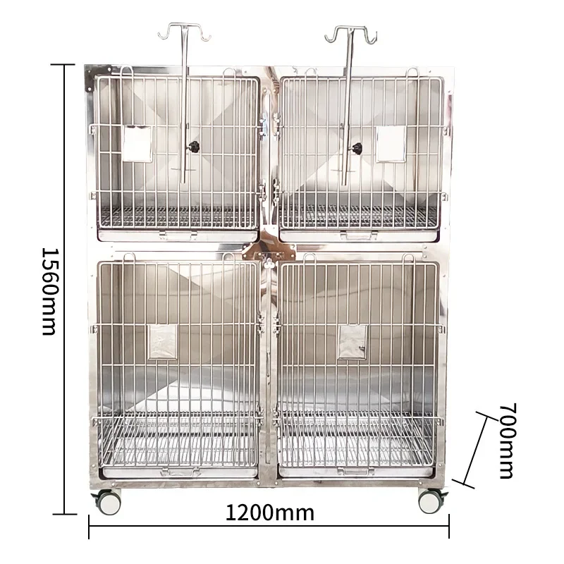 

304 stainless steel dog cage multi-layer pet display cabinet display cage pet store foster cage pet hospital inpatient cag