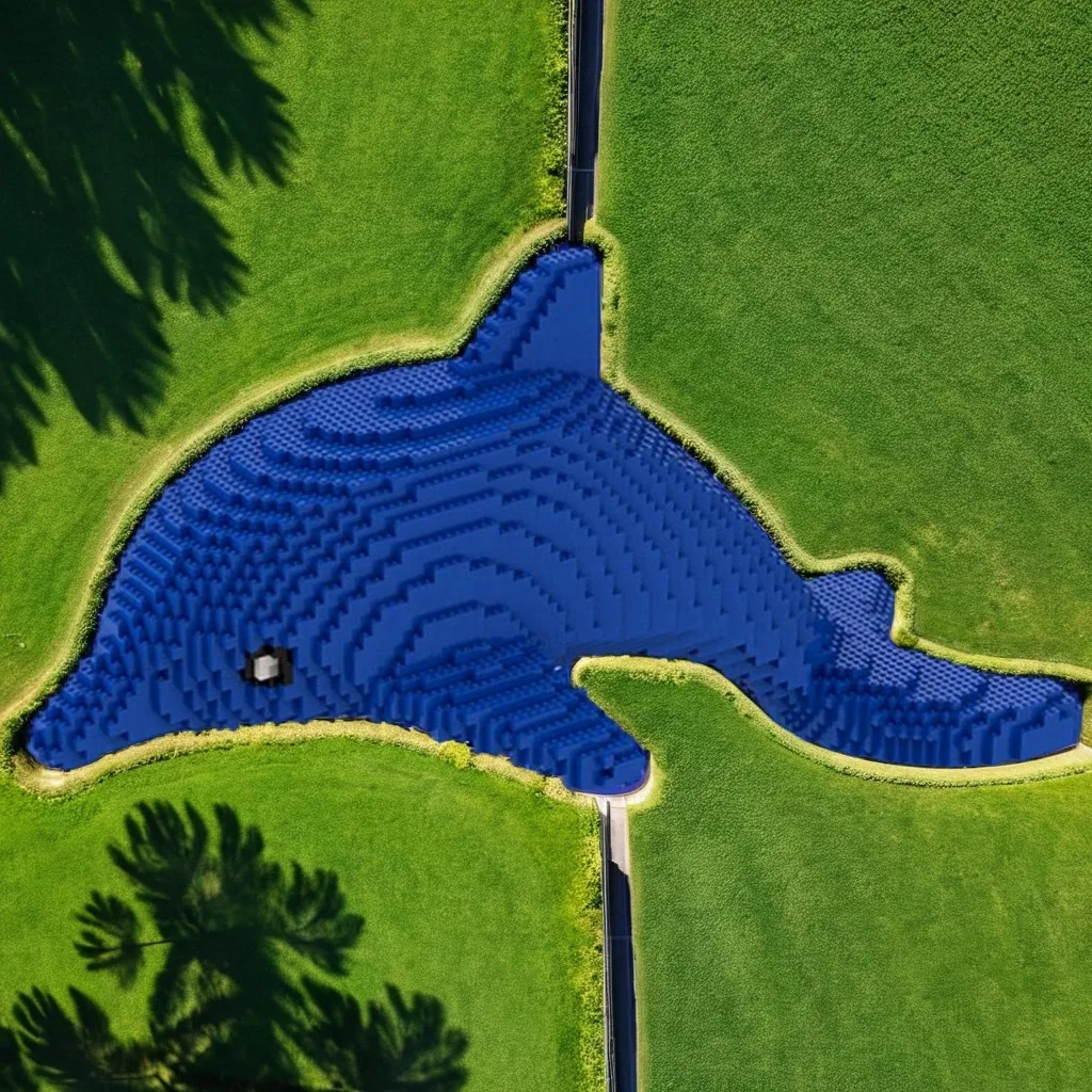 

4036Pcs Dolphin MOC with Streamlined Body, Posable Fins & Ocean Wave Base Education Building Blocks Gift
