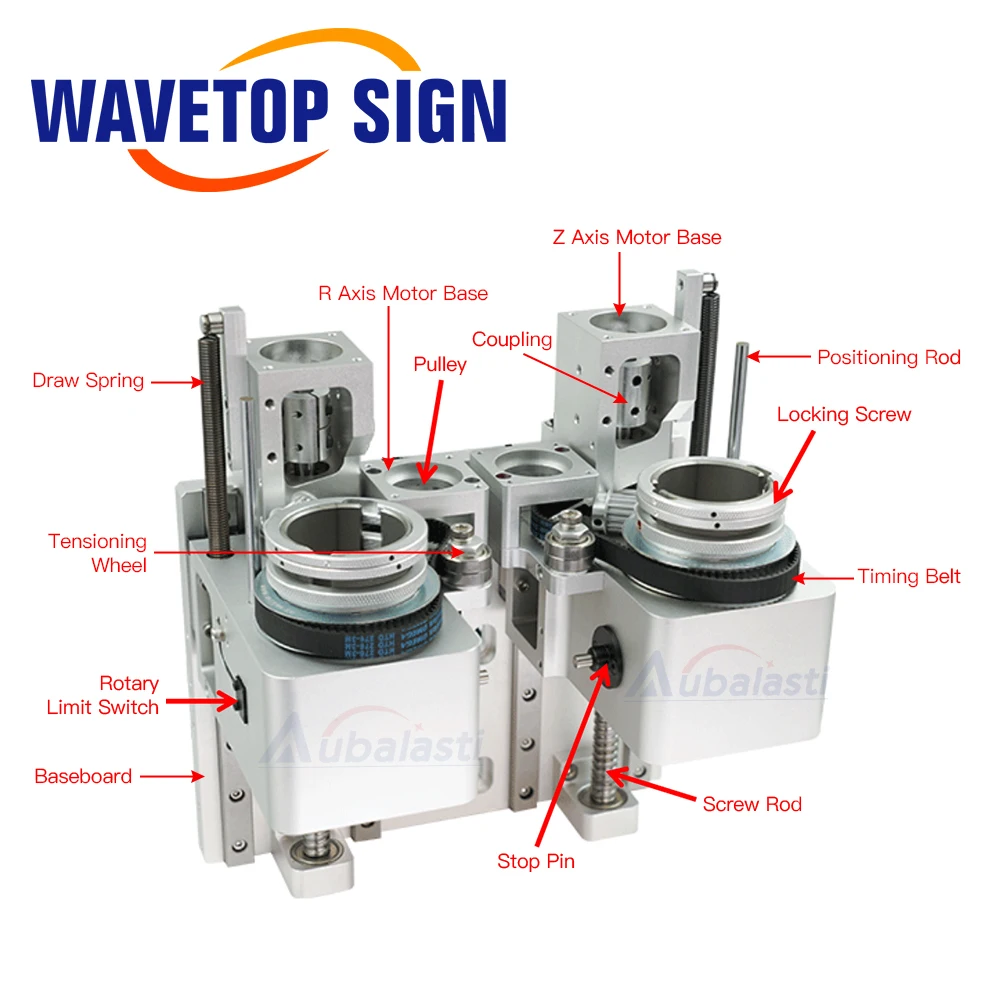 SignkoRay CNC Combined Knife Seat Single and Double Seat Lift 100mm For CNC Vibrating Knife Cutting Machine