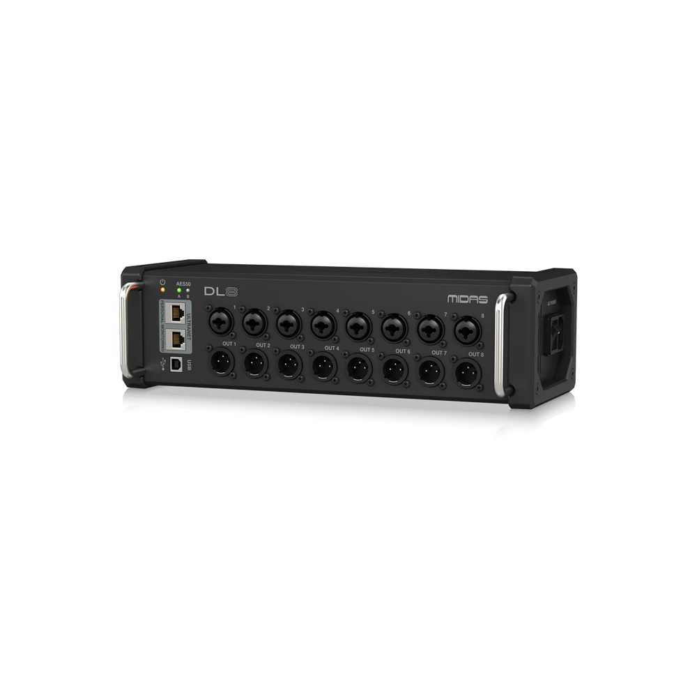 Midas DL8 Digital Stagebox 8-in/8-out With 8 Midas Pro Preamps for Midas Digital Mixer Pa Sound System Music Equipment
