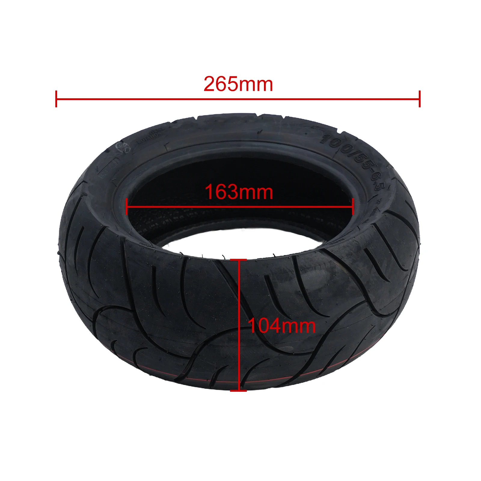 

11 inch 100/55 6 5 Tubeless Tyre for Kaabo and For Dualtron Ultra2 Electric Scooters Rubber Material for Consistent Performance