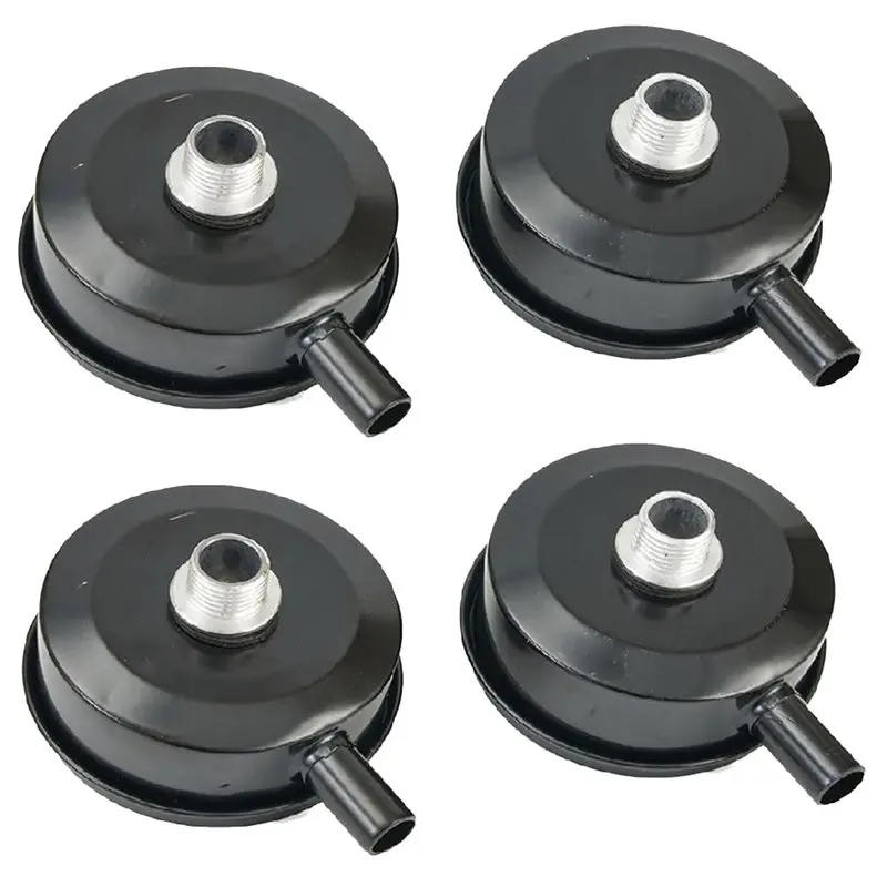 N10R-Air Compressor Intake Filter Muffler 4 Pack- Metal Shell With 20Mm Male Thread, Noise-Reducing Reduction Air Intake Silence
