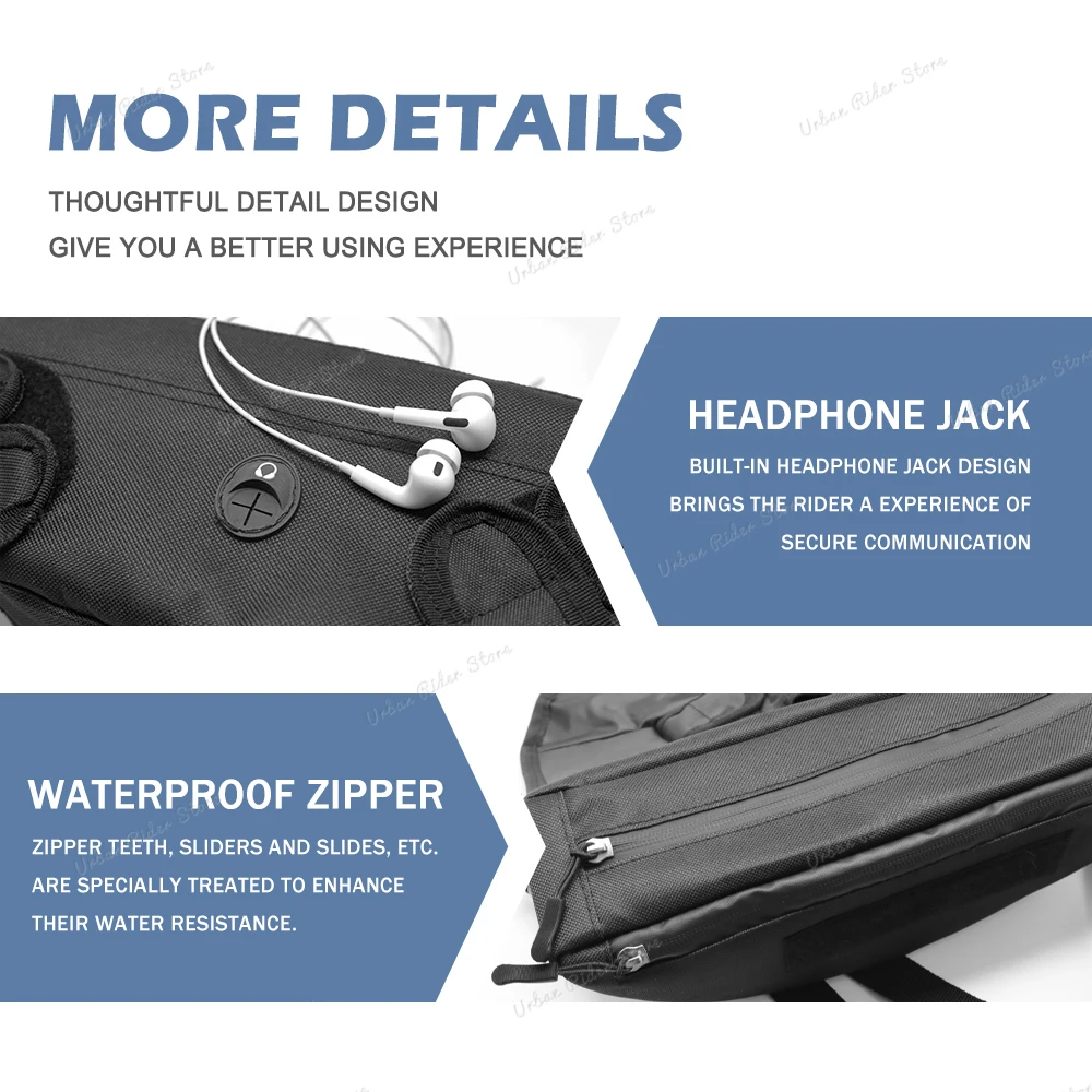 Untuk Fantic Caballero 500 700 Tas Travel Stang Sepeda Motor Tas Penyimpanan Stang Sepeda Motor Tahan Air dan Tahan Debu