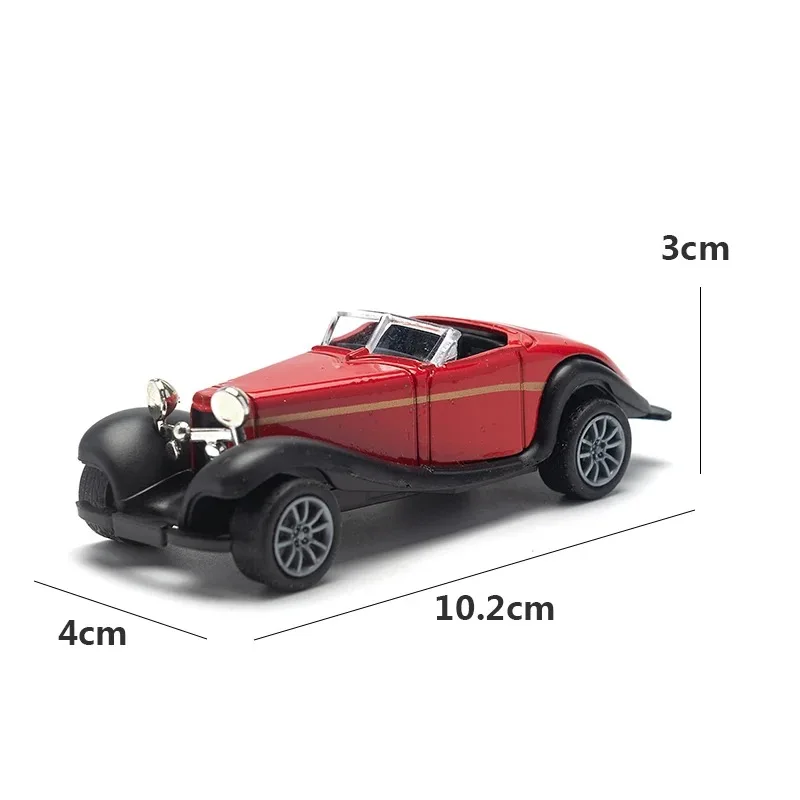 1:43 Alloy Vintage Diecast Car Model Car Classic Benzs 500K Pull Back Car Model Miniature Vehicle Replica Gift For Kids Adults