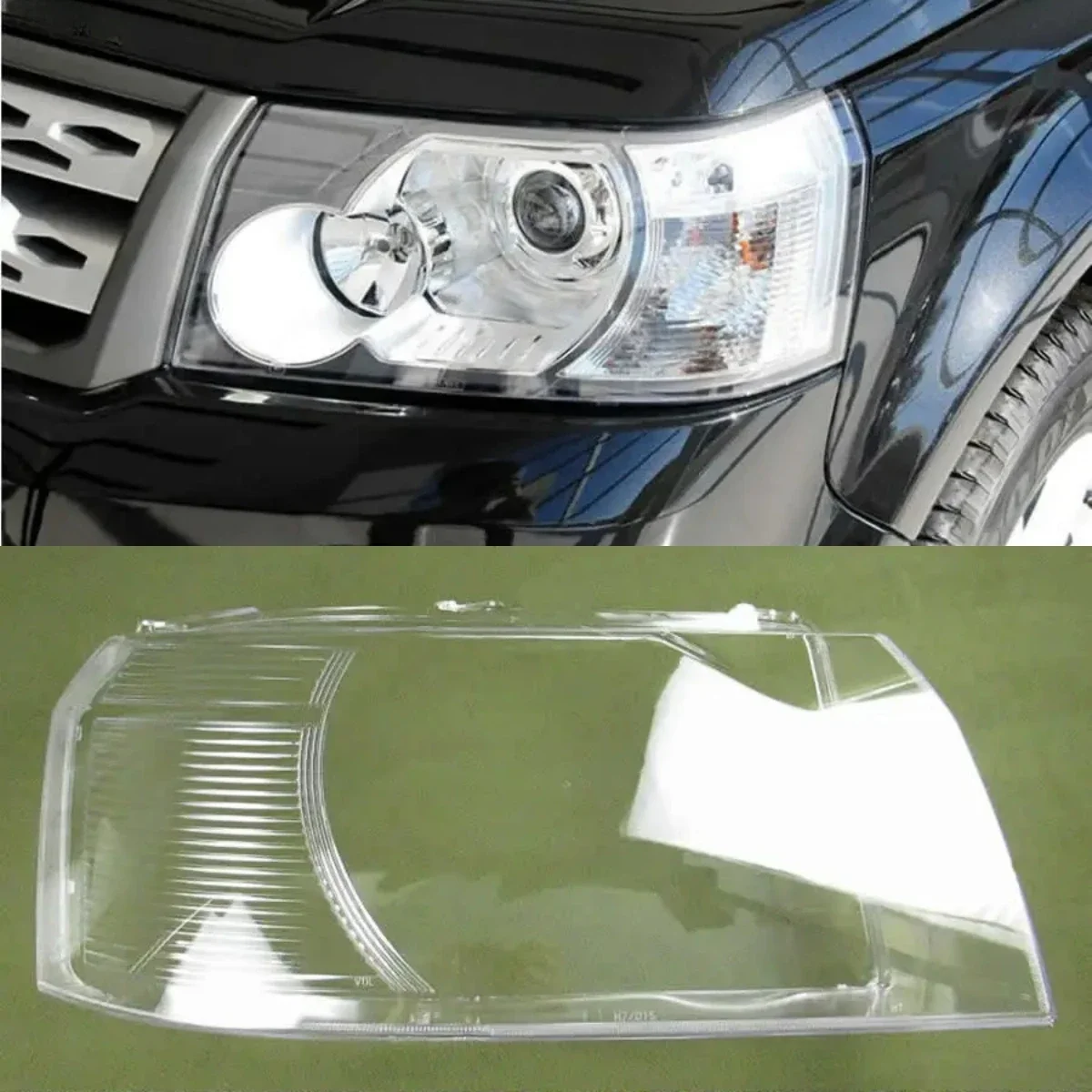 

For Land Rover Freelander 2 Headlight Transparent Cover Lampshade Headlamp Shell Plexiglass Replace Original Lens 2007-2012