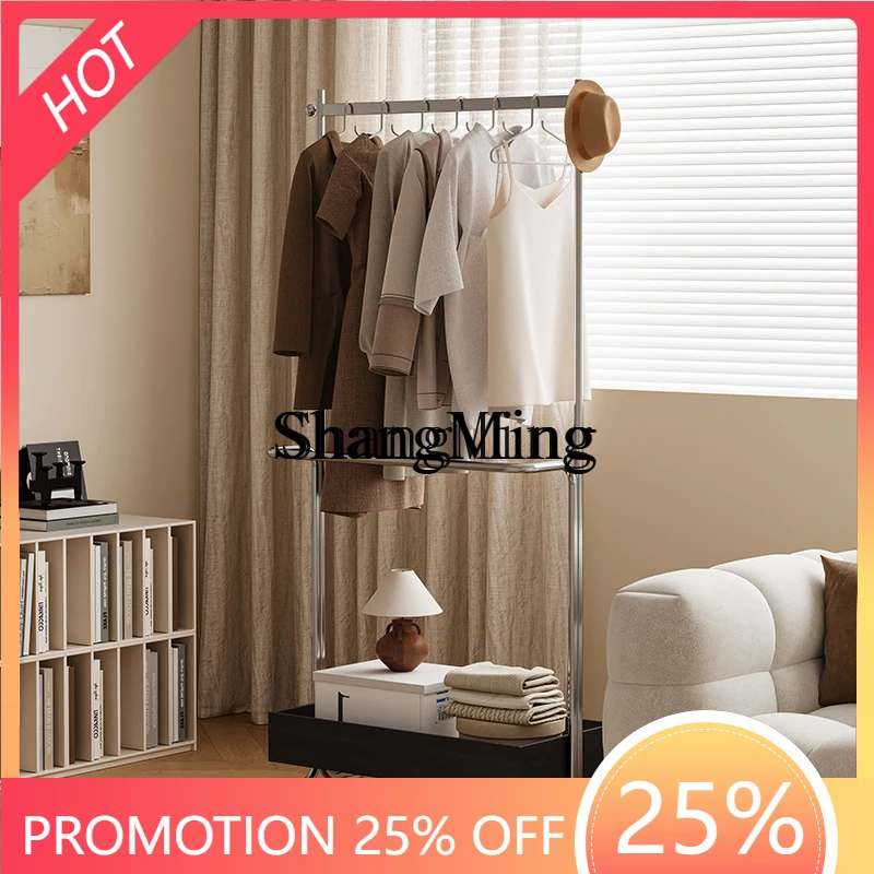 

SM light luxury medieval style stainless steel solid wood hanger movable home bedroom