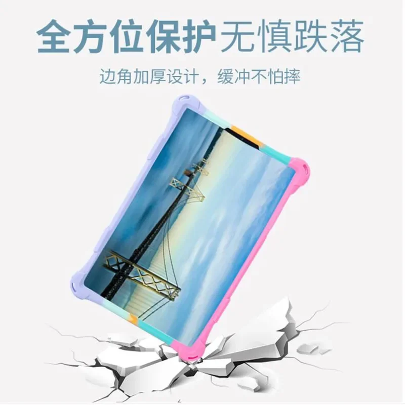 Pop Push It Case For Samsung Galaxy Tab A8 10.5'' Tablet 2022 SM-X200 X205 Silicon Stand Holder with Shoulder Strap Stylus