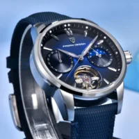 Reloj Mecánico para Hombre PAGANI DESIGN 2026 E3255Y 41mm con Cristal de Zafiro, Acero Inoxidable, Calendario, Resistente al Agua, Reloj Hombre