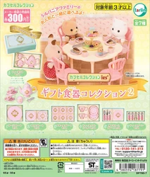 Tarlin capsule toys forest animals Families Gift Tableware Collection Part 2 kawaii plate teapot set dollhouse miniatures