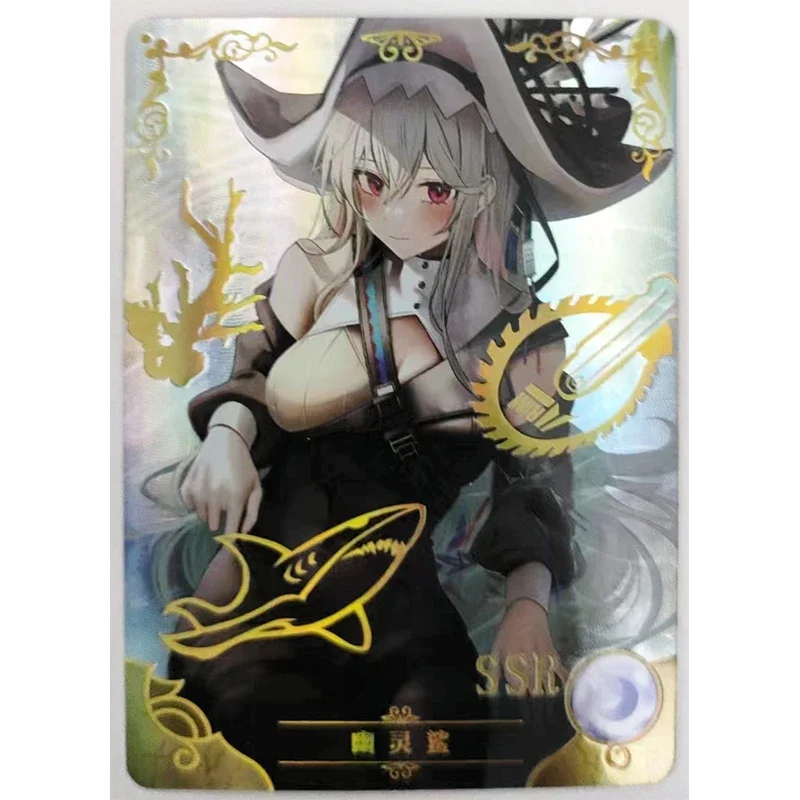 Goddess Story Ssr Series Makima Kamisato Ayaka Anime Characters Bronzing Collection Flash Card Cartoon Toys Christmas Gift