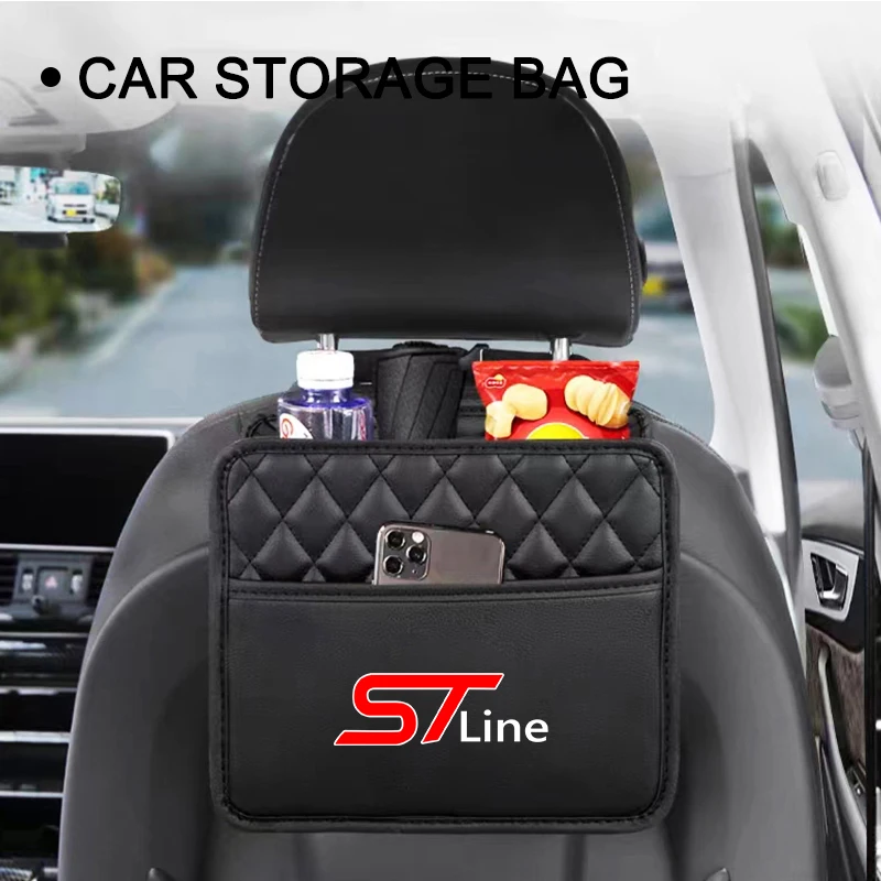 Car Backseat Storage Box Car Organizer Protector Hanging Storage Bag For Ford ST Line FOCUS Fiesta MK2 MK3 MK4 Car Accessories