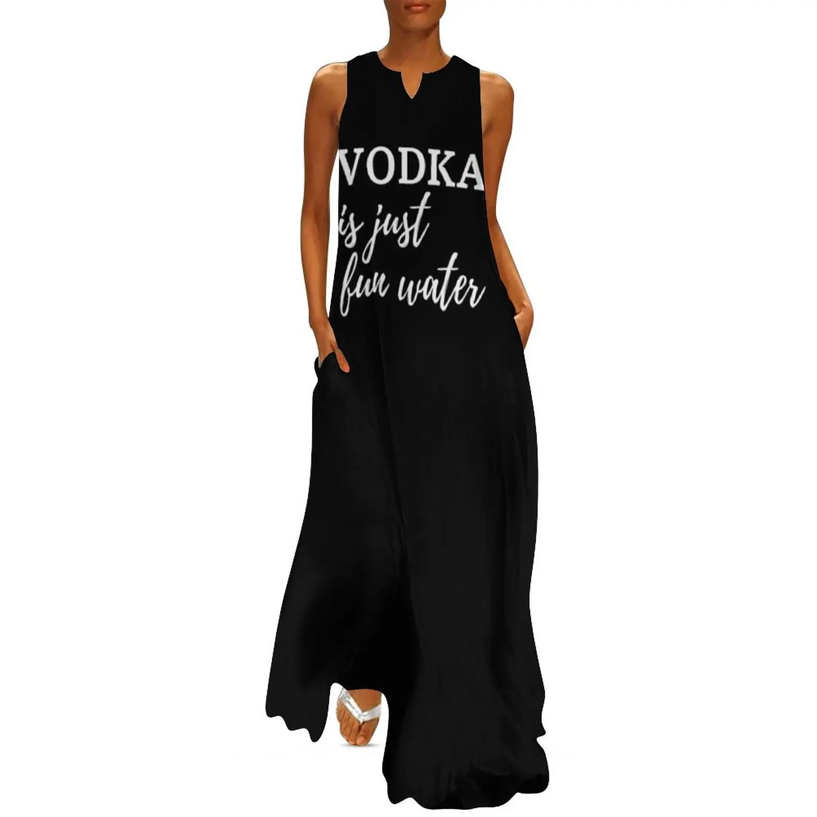 

Vodka is just fun water Long Dress wedding dresses for parties clothes Women"s summer skirt summer clothes for women